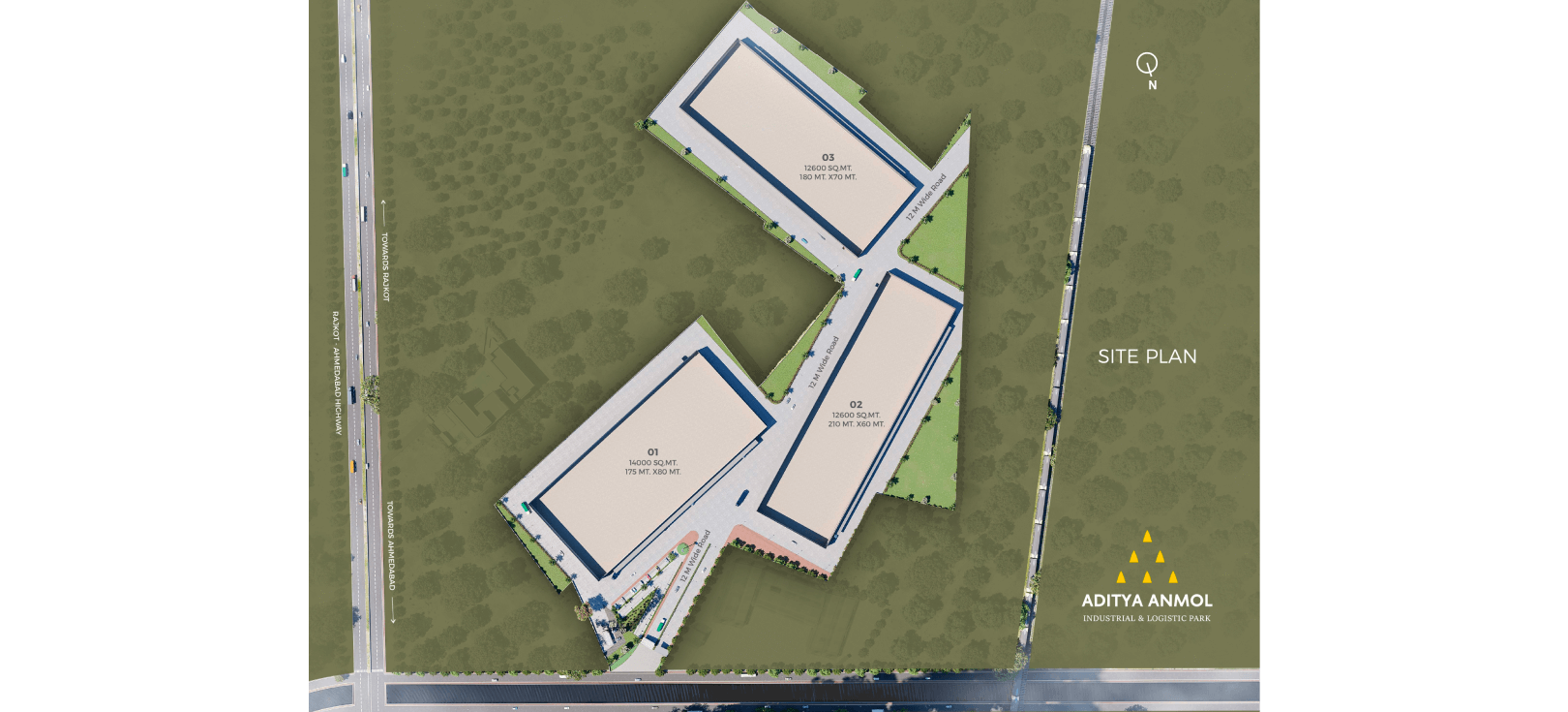 Site Plan Image Of Aditya Anmol Industrial Warehouse